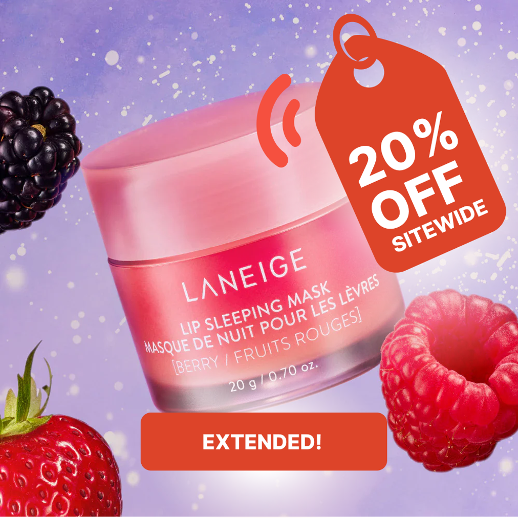 Laneige extends Cyber Monday for one more day! Enjoy 20% off sitewide + free shipping on $50+ orders. No code needed—shop now before it ends! | Mirmigi