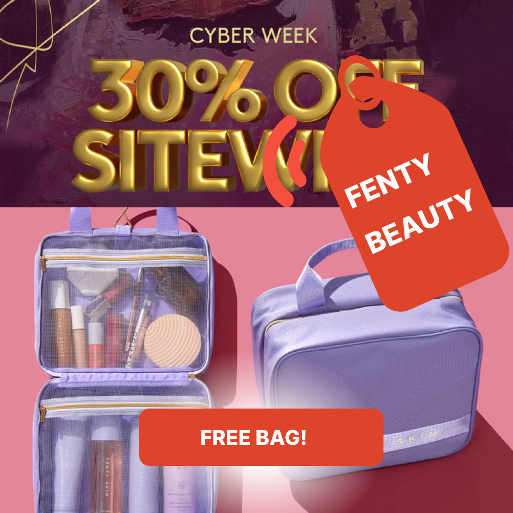 Fenty Beauty extends Cyber Week! Get the new Just Hangin’ XL Travel Bag free with $125+ orders. No code needed—ends 12/3 at 11:59 PM PST. | Mirmigi
