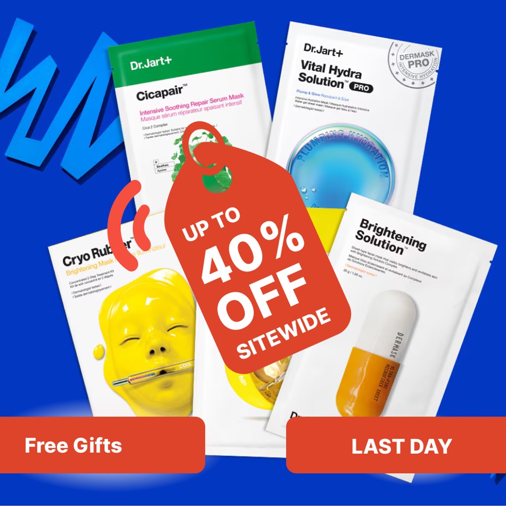 Don’t miss Dr.Jart+’s last-day offers! Save 30% sitewide, 40% on select items, get 5 free masks with $50+, and enjoy free shipping on $40+. Ends 12/5 at 3:00 AM EST. | Mirmigi