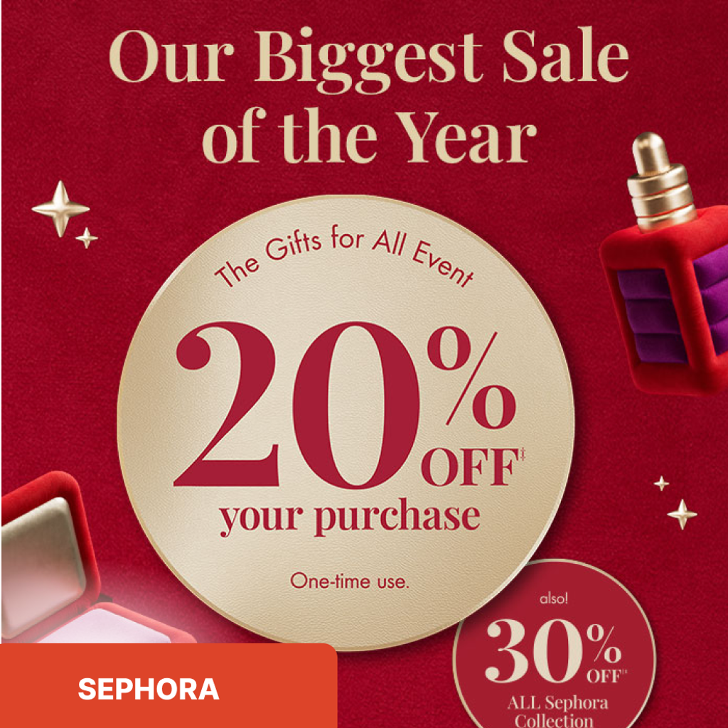Beauty Insiders, unlock 20% off top brands and 30% off Sephora Collection with code HAVEITALL from Dec 6–15, 2024. Shop online or in-store today! | Mirmigi