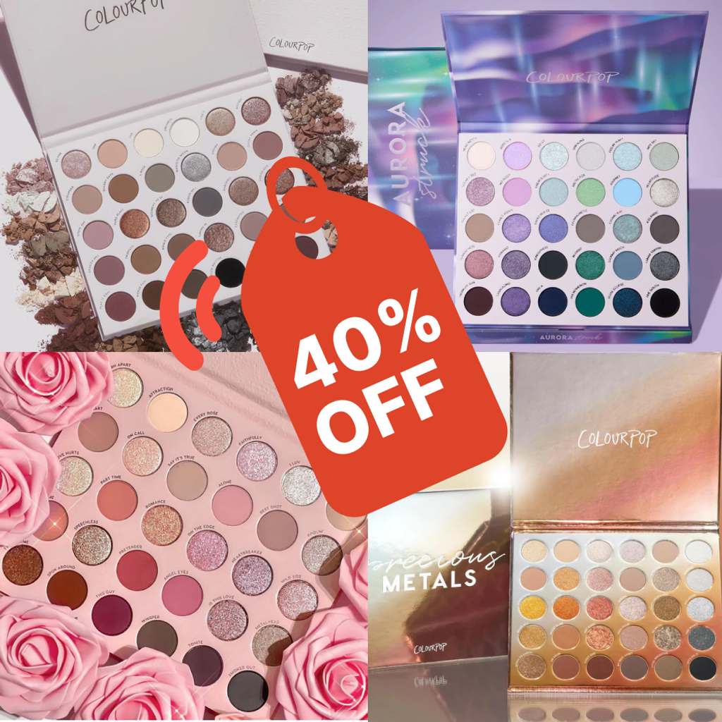Shop ColourPop’s 40% off Mega Palettes & Brush Rolls sale today only! Use code MERRY40 for savings. Plus, enjoy free shipping on orders $35+. | Mirmigi