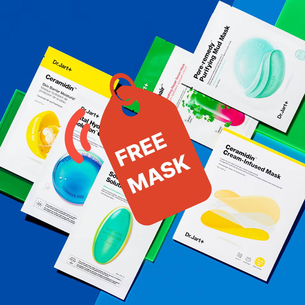 Shop Dr. Jart+ and receive a free face mask with every order of $40 or more. No code needed. Offer ends January 5, 2025 | Mirmigi