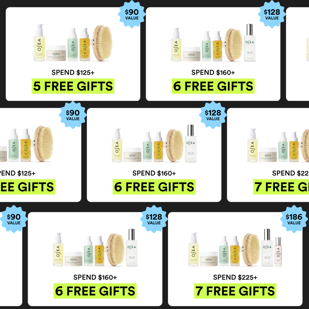 Celebrate Osea Malibu’s Early Black Friday sale! From 11/22–11/25, unlock up to 7 free gifts (a $186 value) with qualifying purchases | Mirmigi