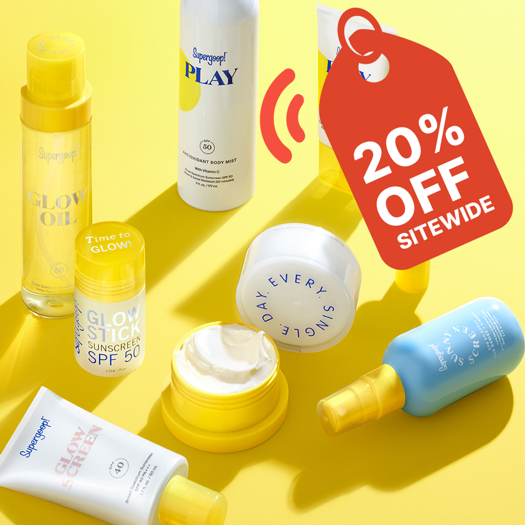 Save 20% sitewide during Supergoop!’s Cyber Week sale—no code needed! Stock up on sun protection and skincare essentials before the offer ends | Mirmigi