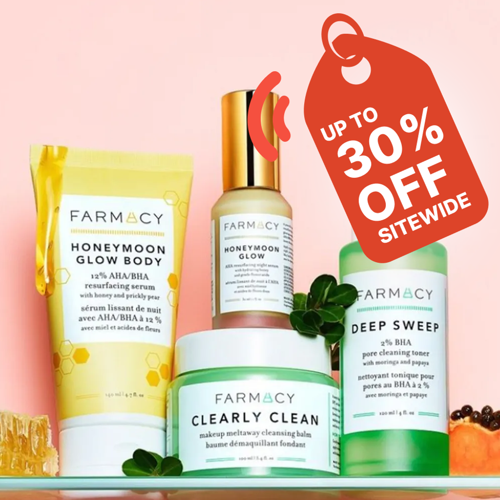 Celebrate Cyber Week with Farmacy Beauty! Enjoy 25% off sitewide or 30% off orders $100+. Plus, get a free 6-piece gift set with $100+ orders. | Mirmigi