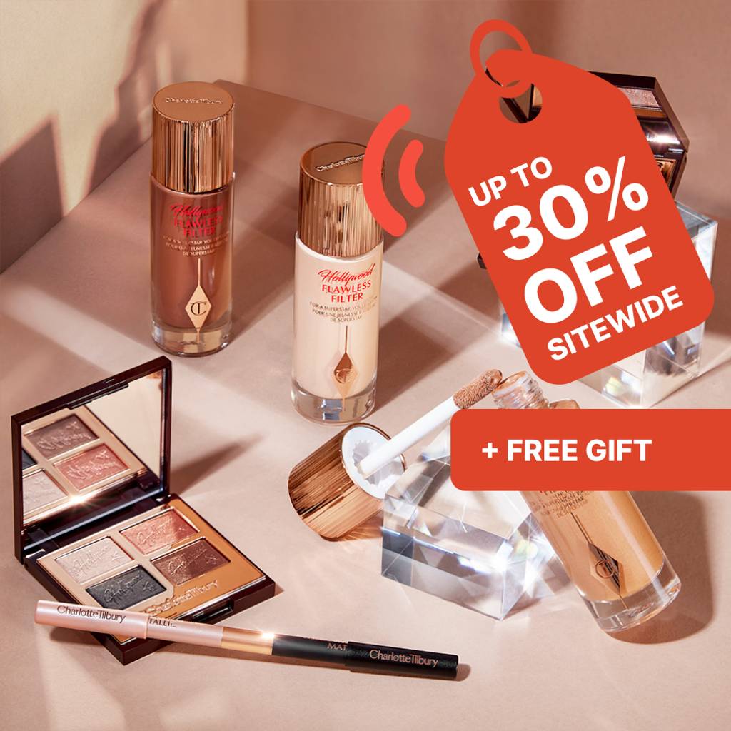 Discover Charlotte Tilbury’s Black Friday sale! Enjoy 20%-30% off sitewide, with discounts increasing based on your order total. Spend $185+ on the app to get a free Magic Water Cream | Mirmigi